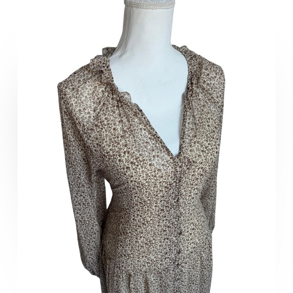 ASTR The Label Floral Brown Long Sleeve Maxi | MEDIUM - Picture 2 of 8
